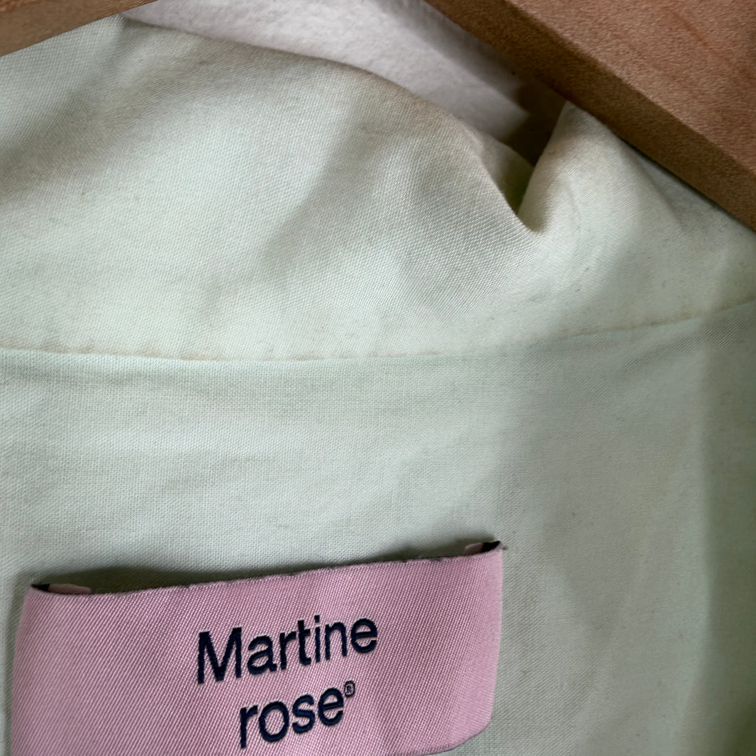 Martine Rose AW Collection Mint Viscose Button Up Shirt