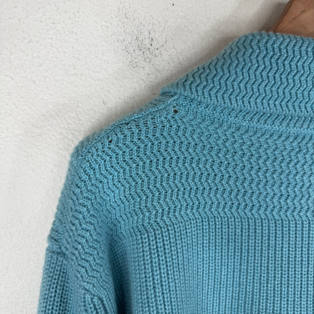 Tom Ford Baby Blue Cashmere Knit Cardigan
