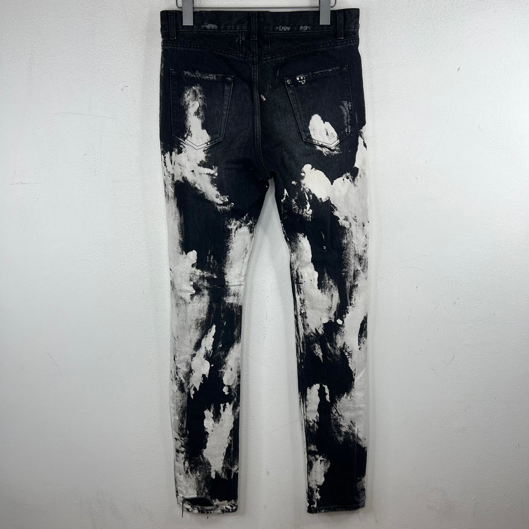 Saint Laurent D13 Bleach Crash Jeans