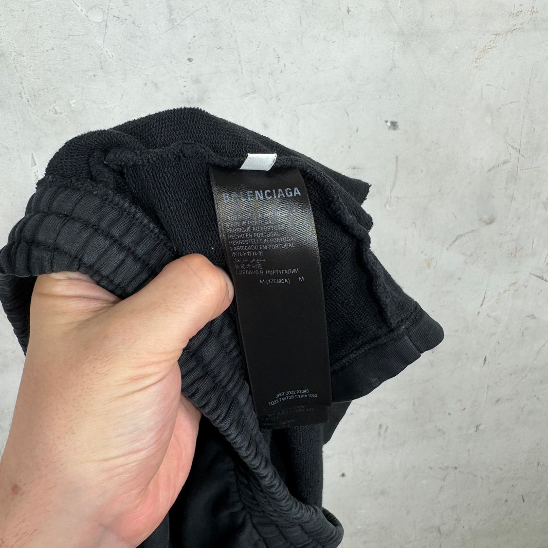 Balenciaga Black Short Sweatshorts