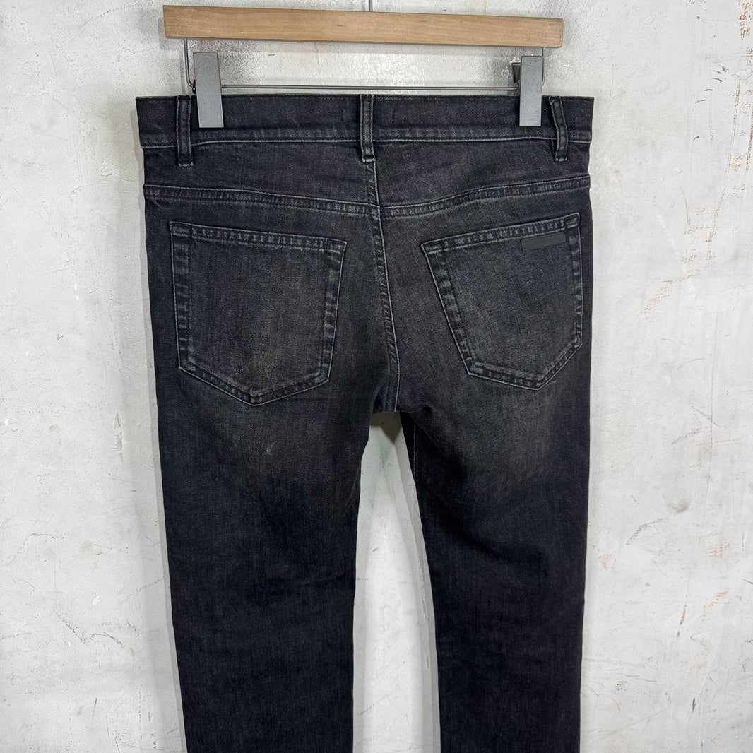 Prada Washed Black Skinny Jeans