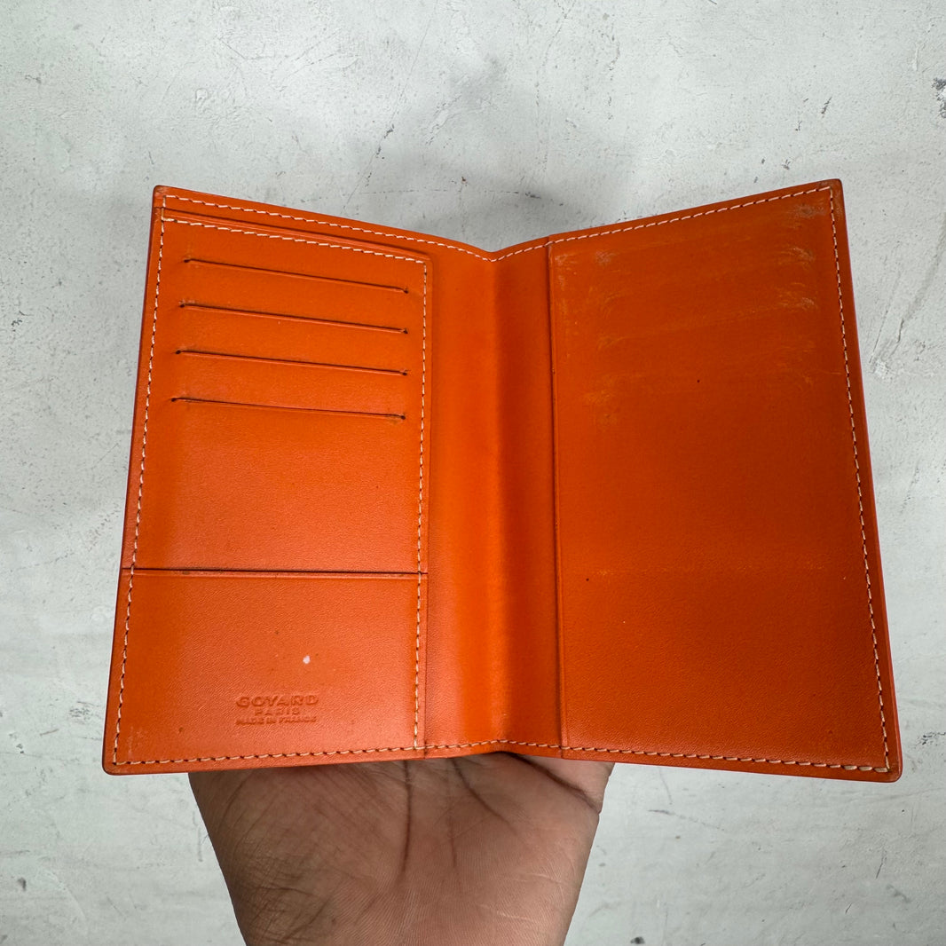 Goyard Orange Passport Holder