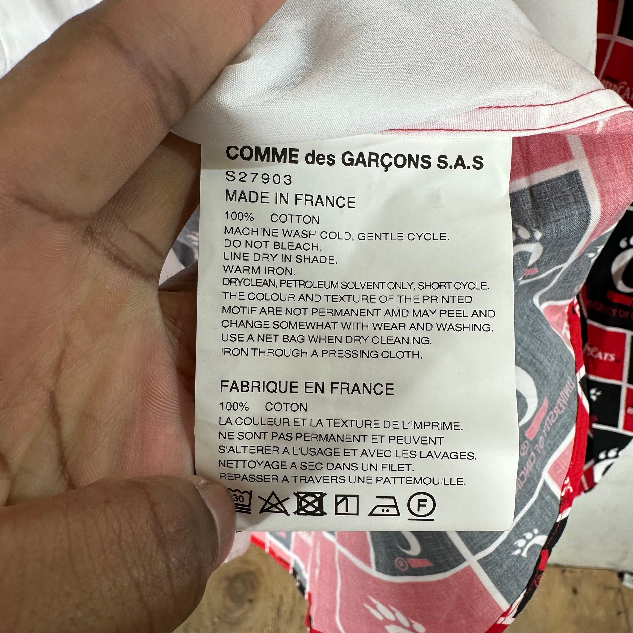CDG Shirt x Bearcats Print Shirt