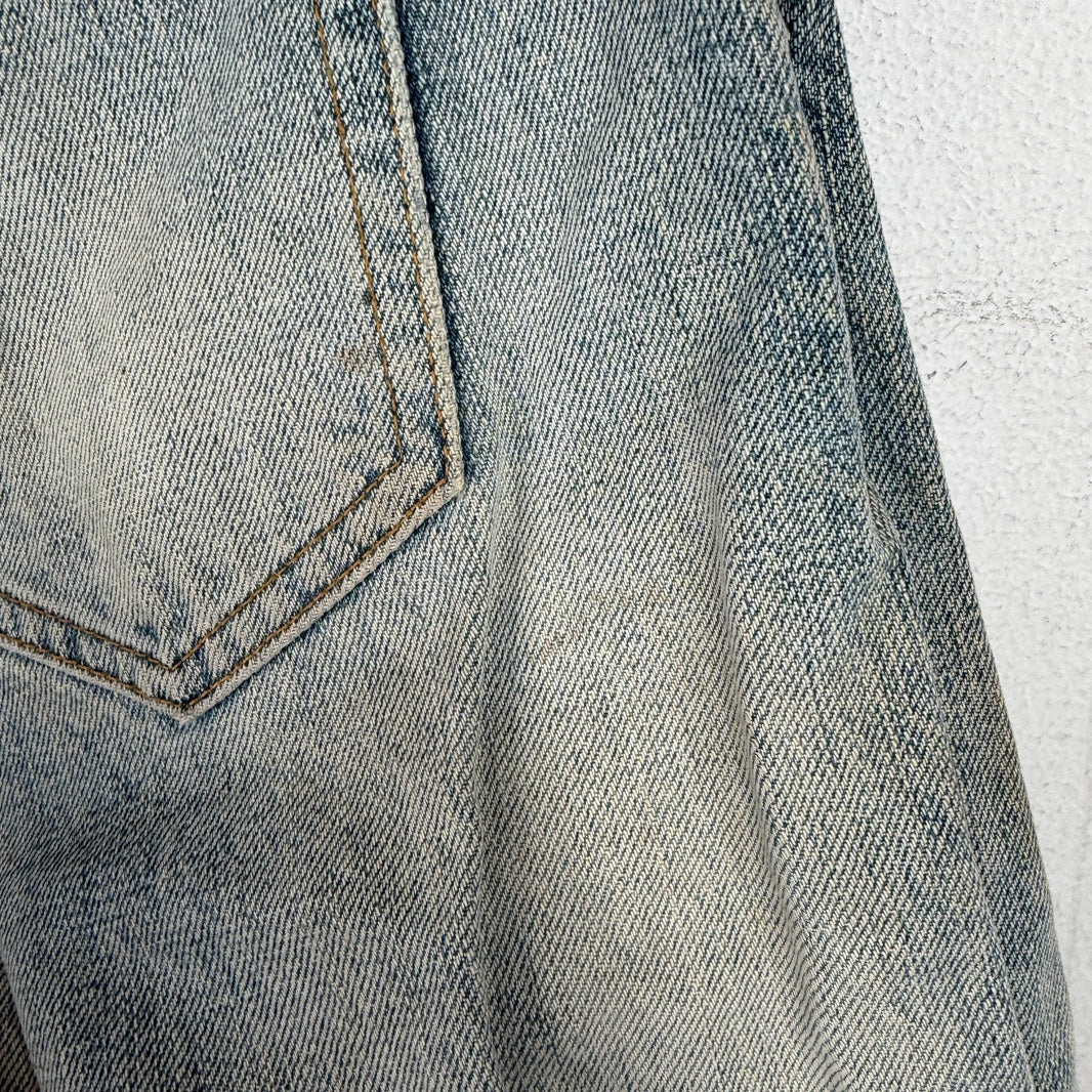 Saint Laurent Selvedge D10 Distressed Jeans