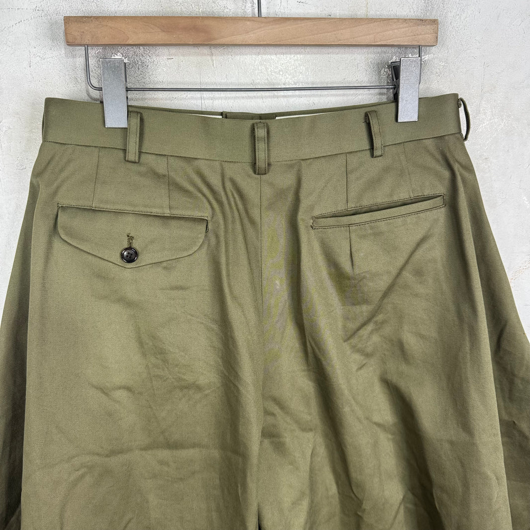 CDG HP Olive Balloon Flared Shorts
