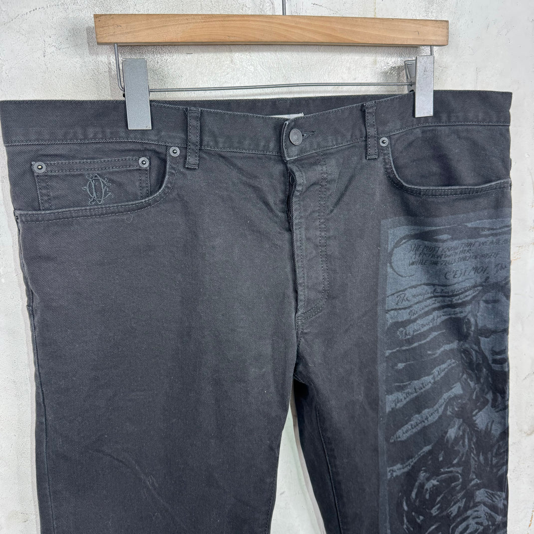 Dior Pettibon Graphic Jeans