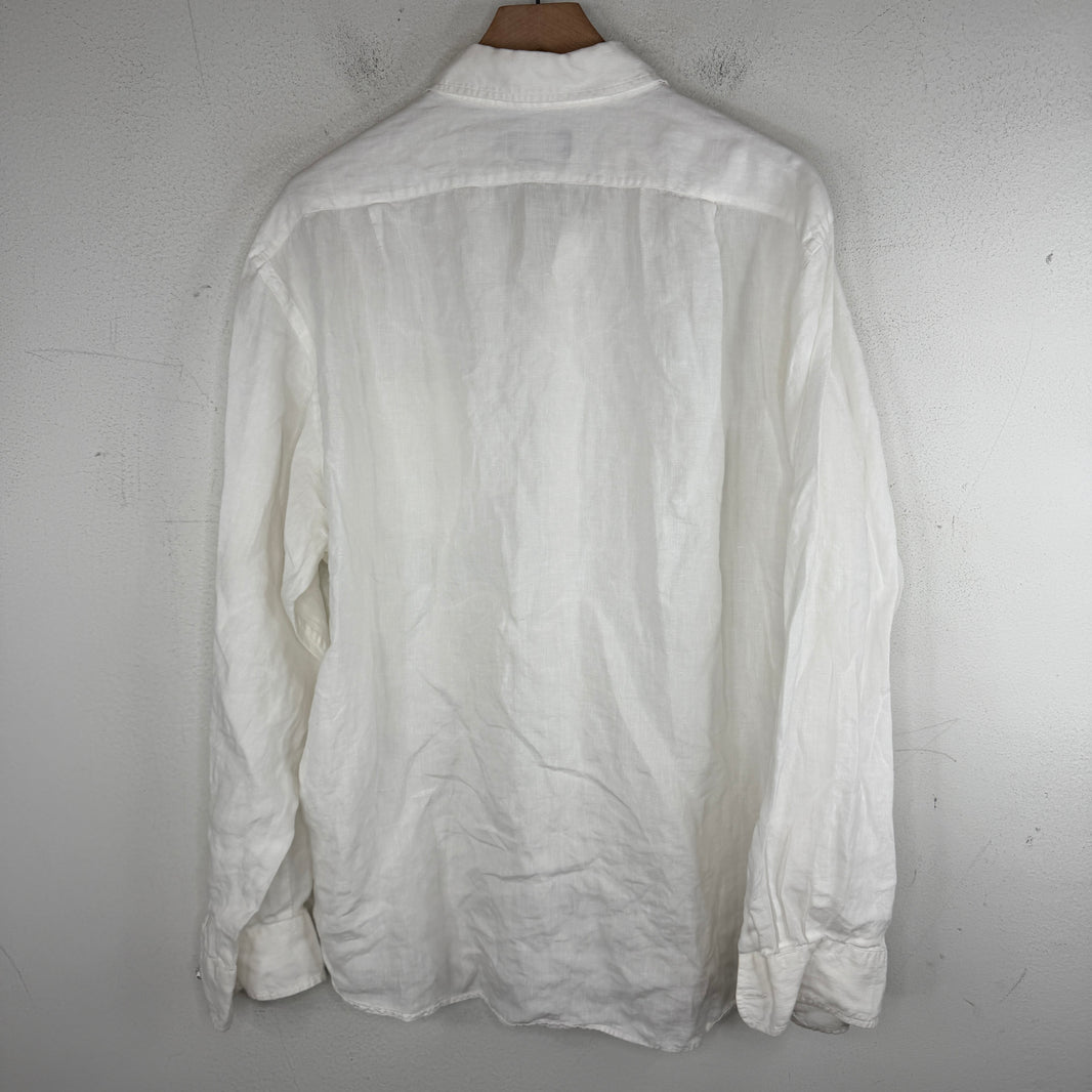 Ralph Lauren Purple Label White Button Up LS Shirt
