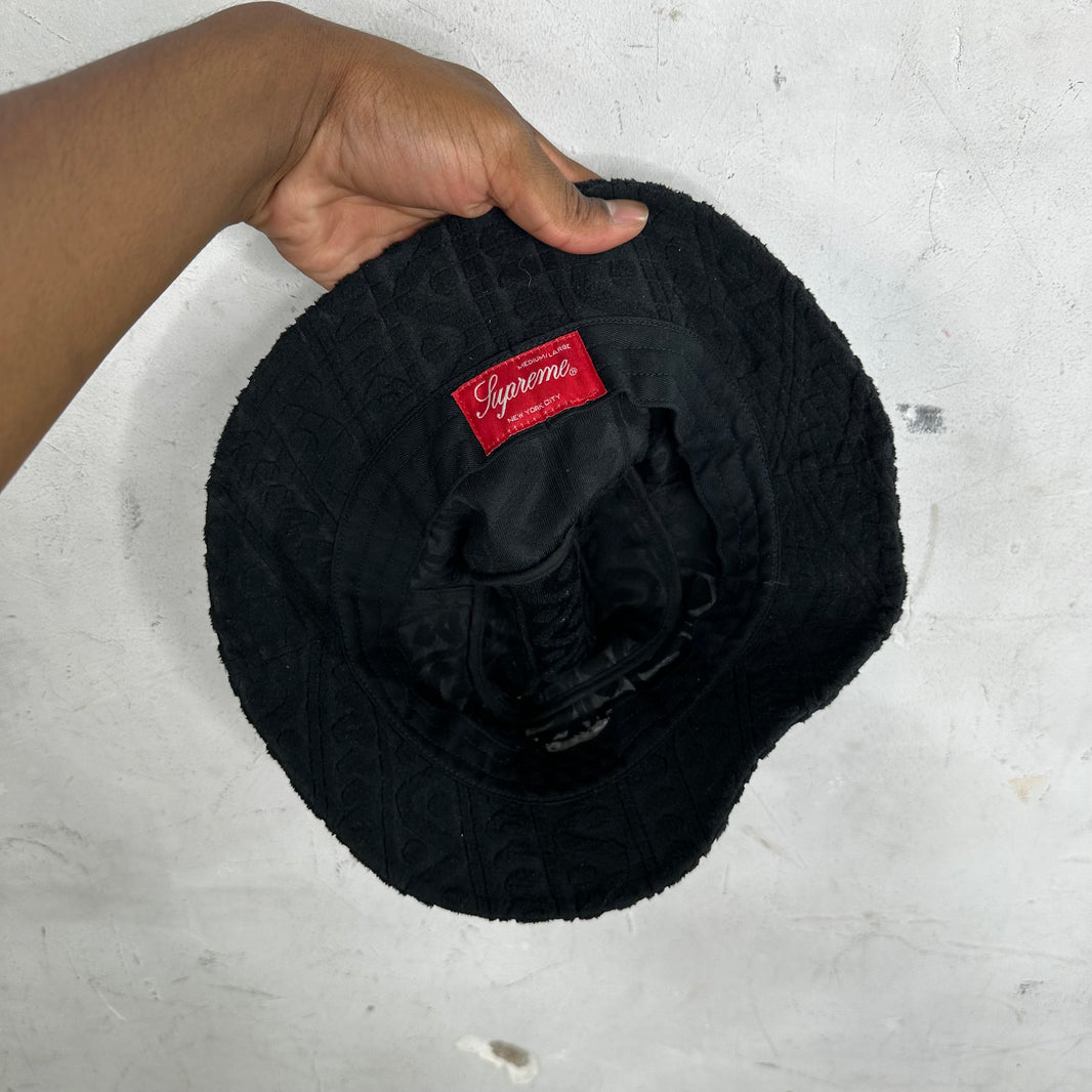 Supreme Modern Logo Textured Bucket Hat
