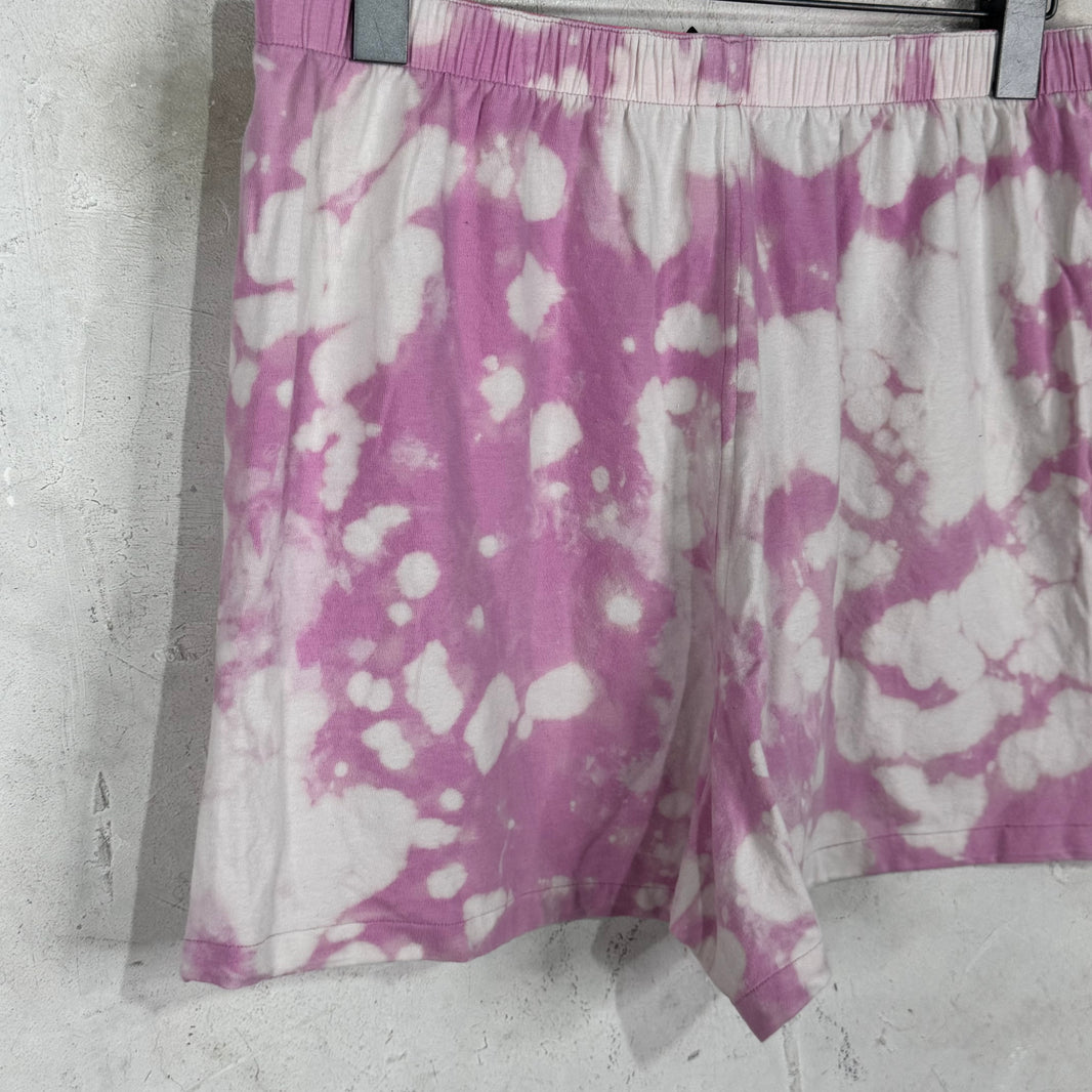 Balenciaga Pink Bleached Lounge Shorts