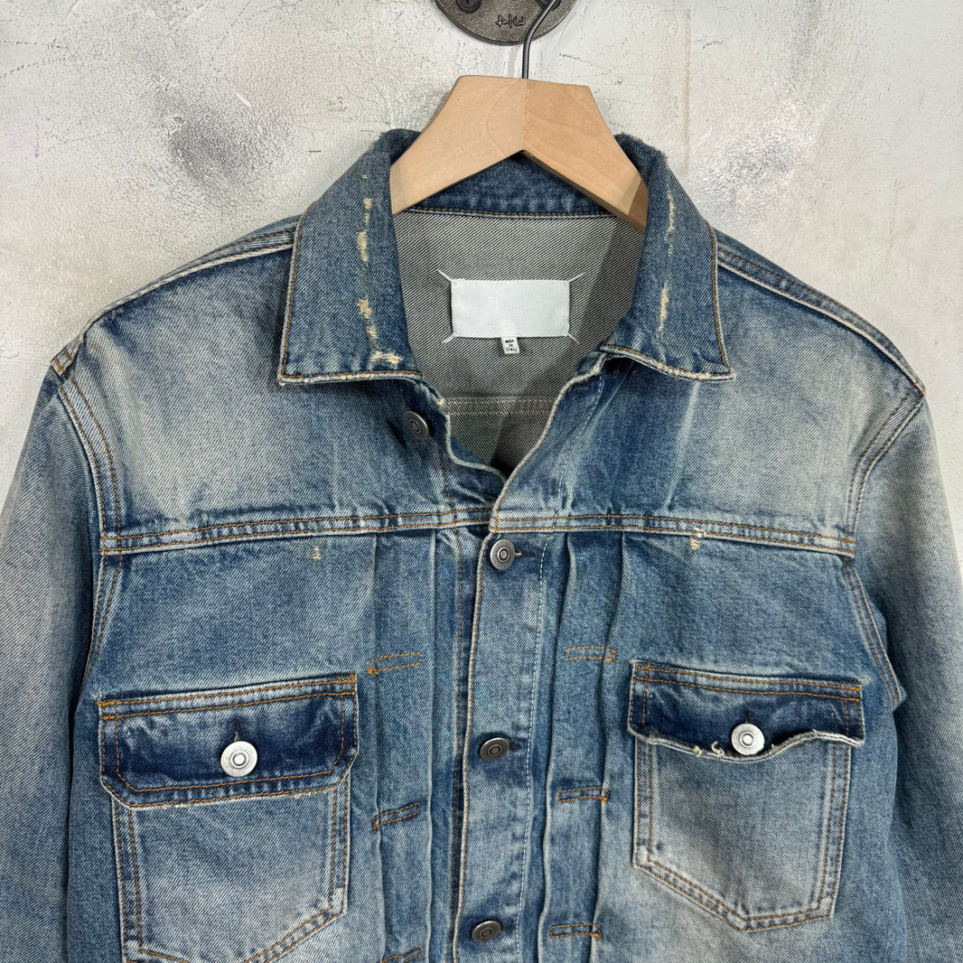 Margiela Lightwash Cropped Denim Jacket