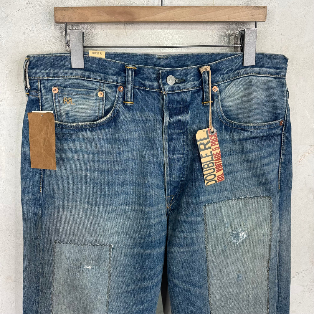RRL Repaired Vintage 5 Pocket Jeans