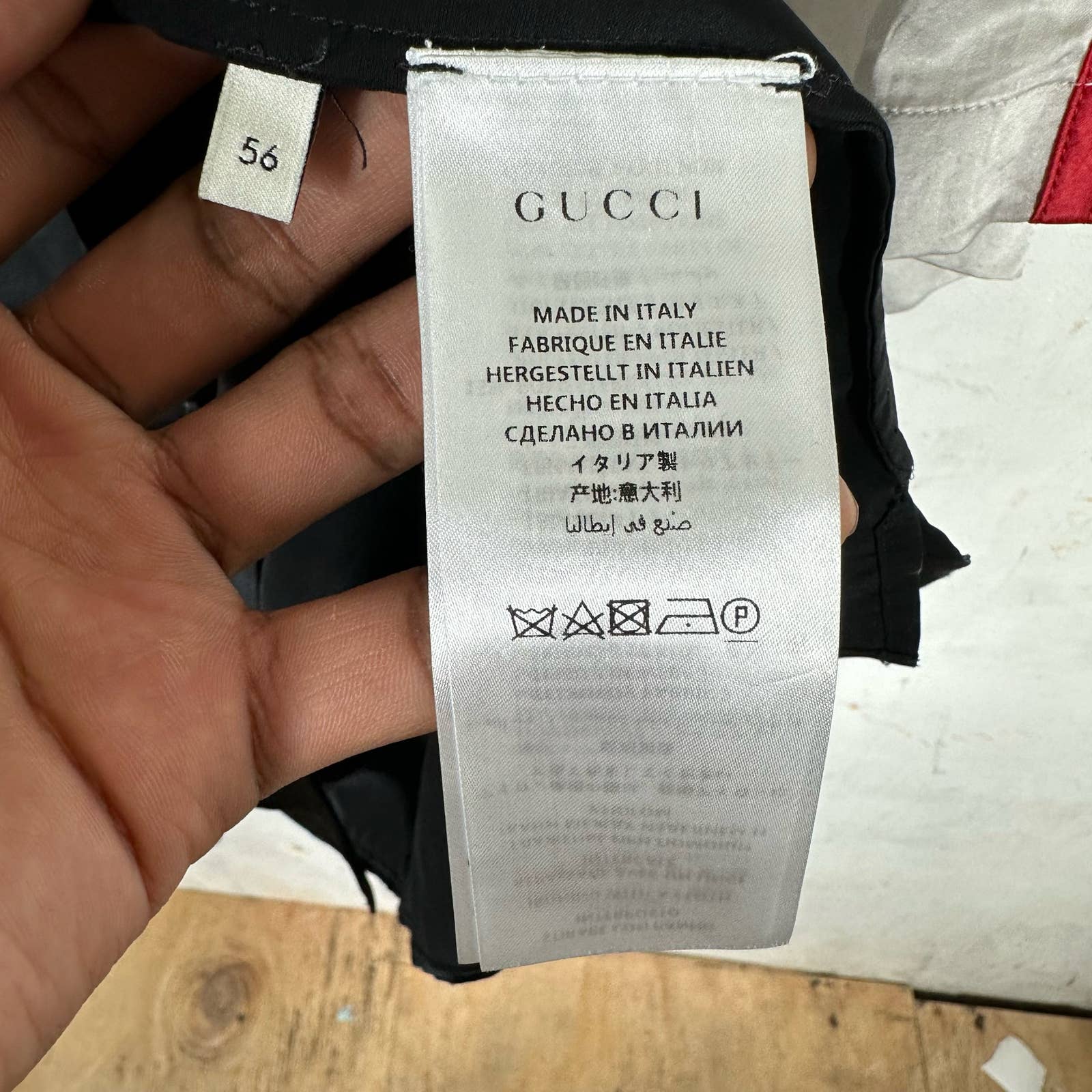 Gucci Silk Stripe Shirt