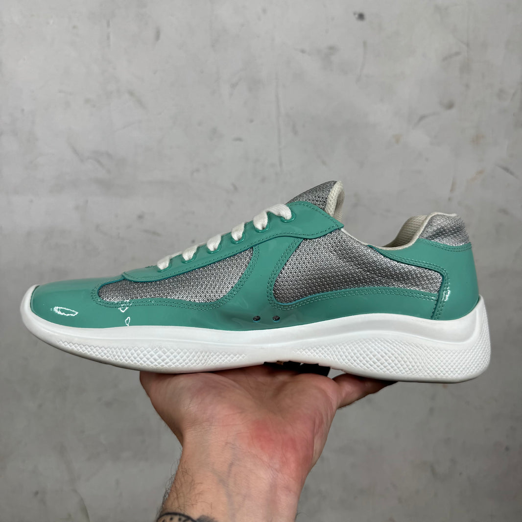 Prada Mint Green Patent Americas Cup
