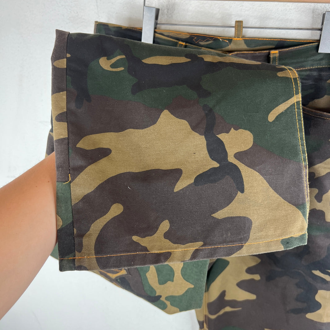 Endless Denim Camo Flared Jeans