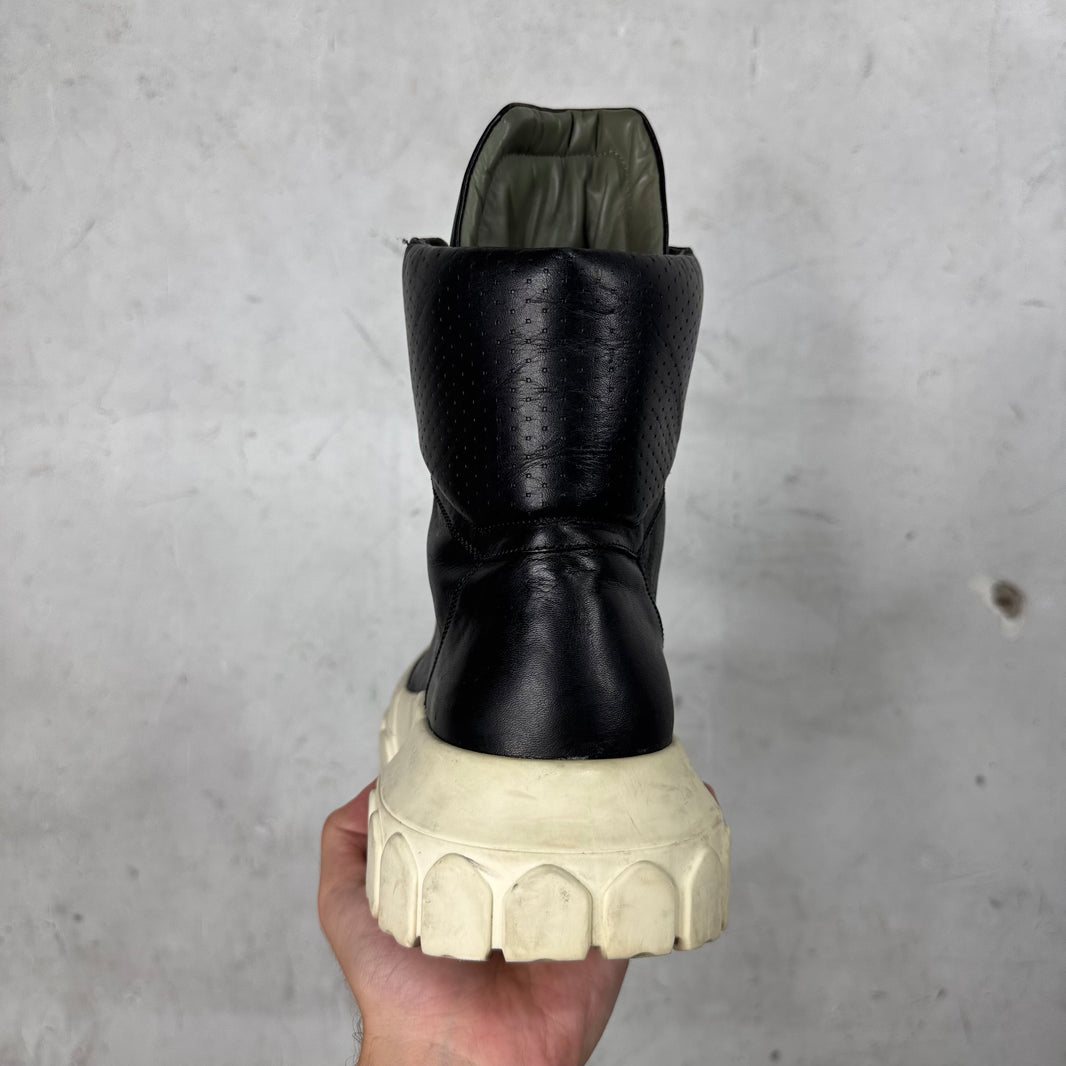 Rick Owens Lace Up Tractor Boots