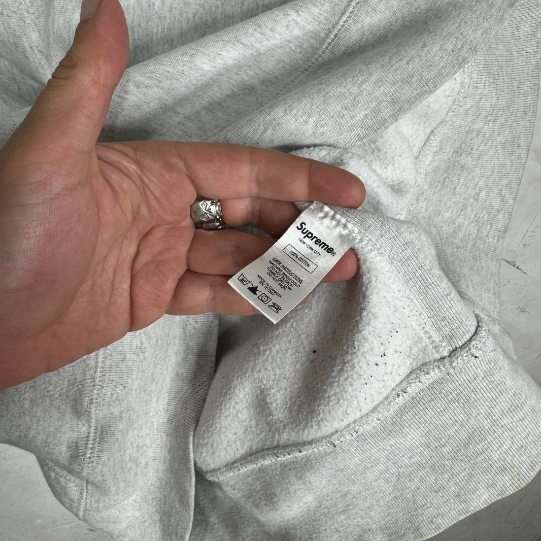 Supreme Grey Box Logo Crewneck