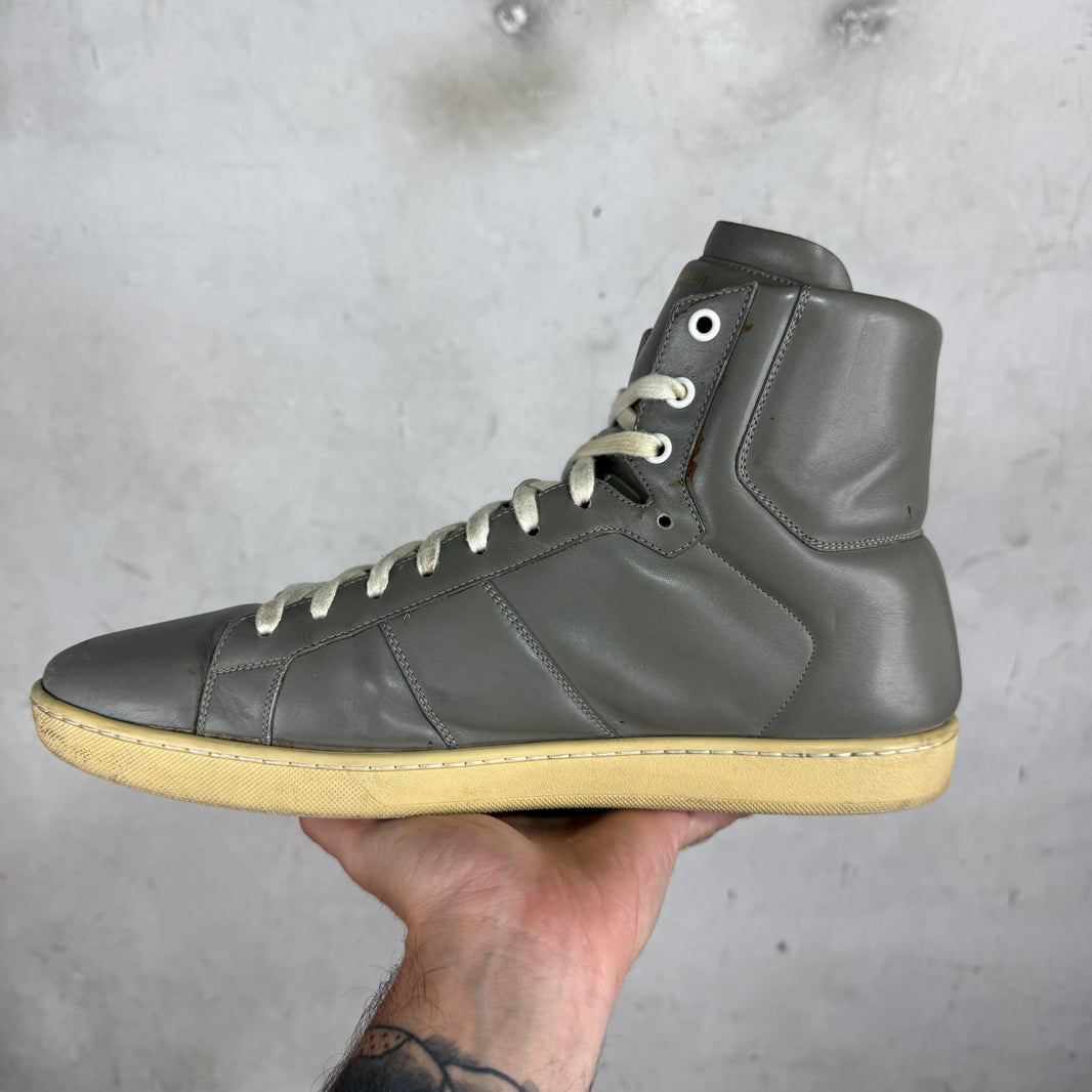 Saint Laurent Grey Leather SL03 Sneakers