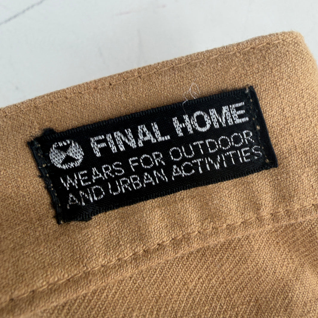Final Home Tan Double Waist Button Pants