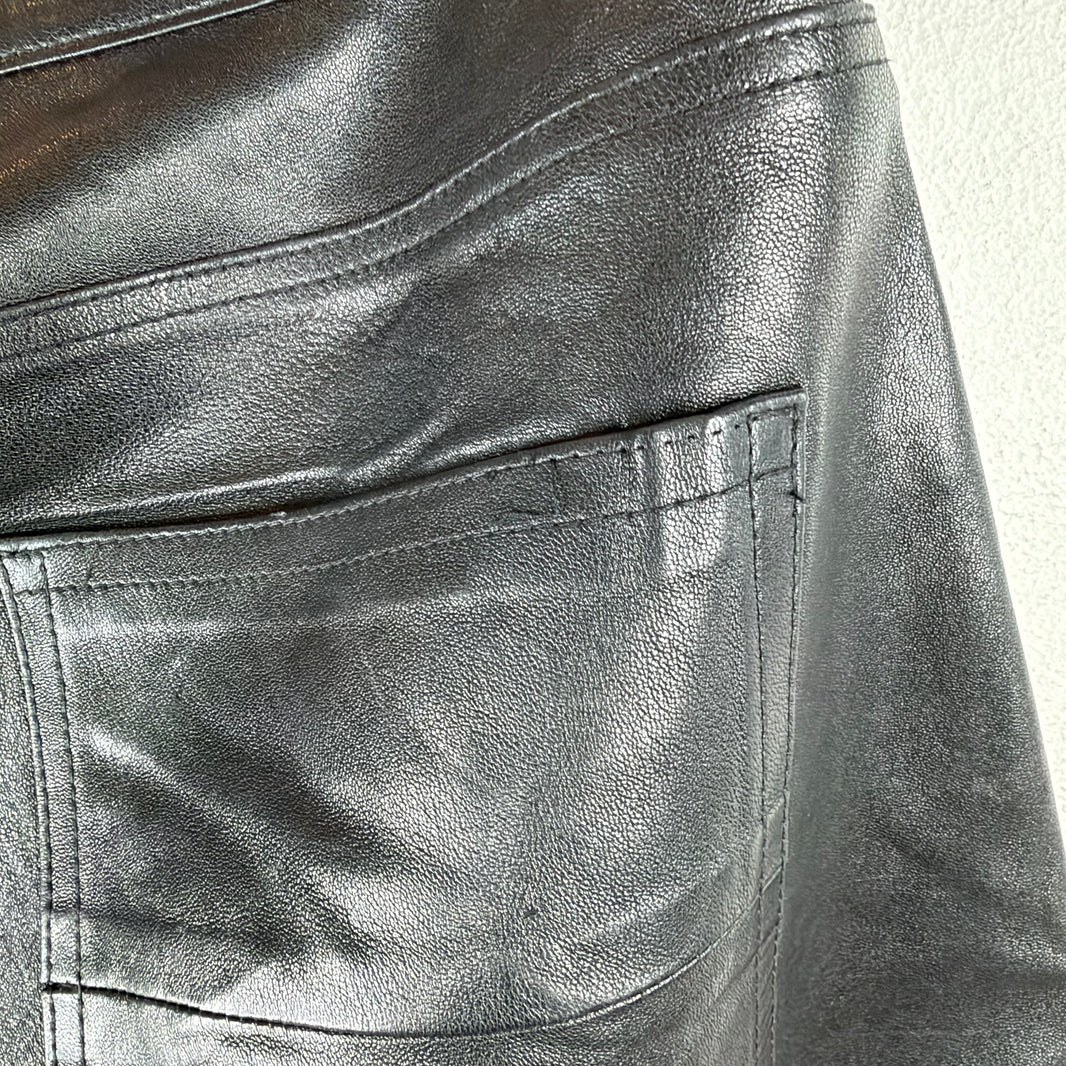 Amiri Leather Slim Pants