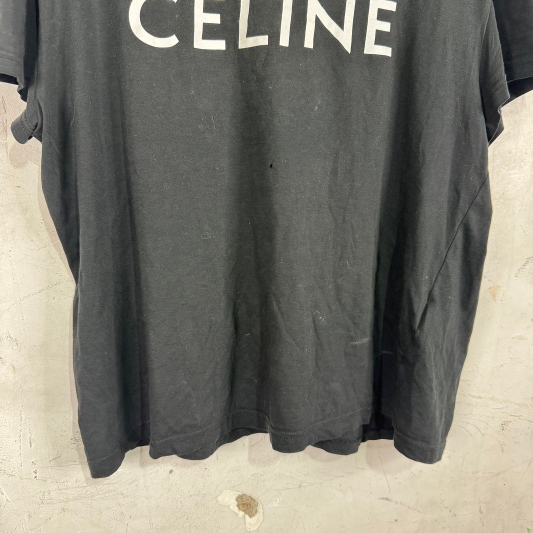 Celine Smoked Logo T-Shirt