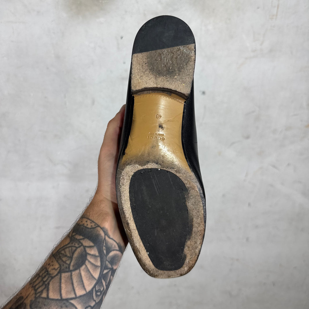Gucci Heeled Horsebit Loafer