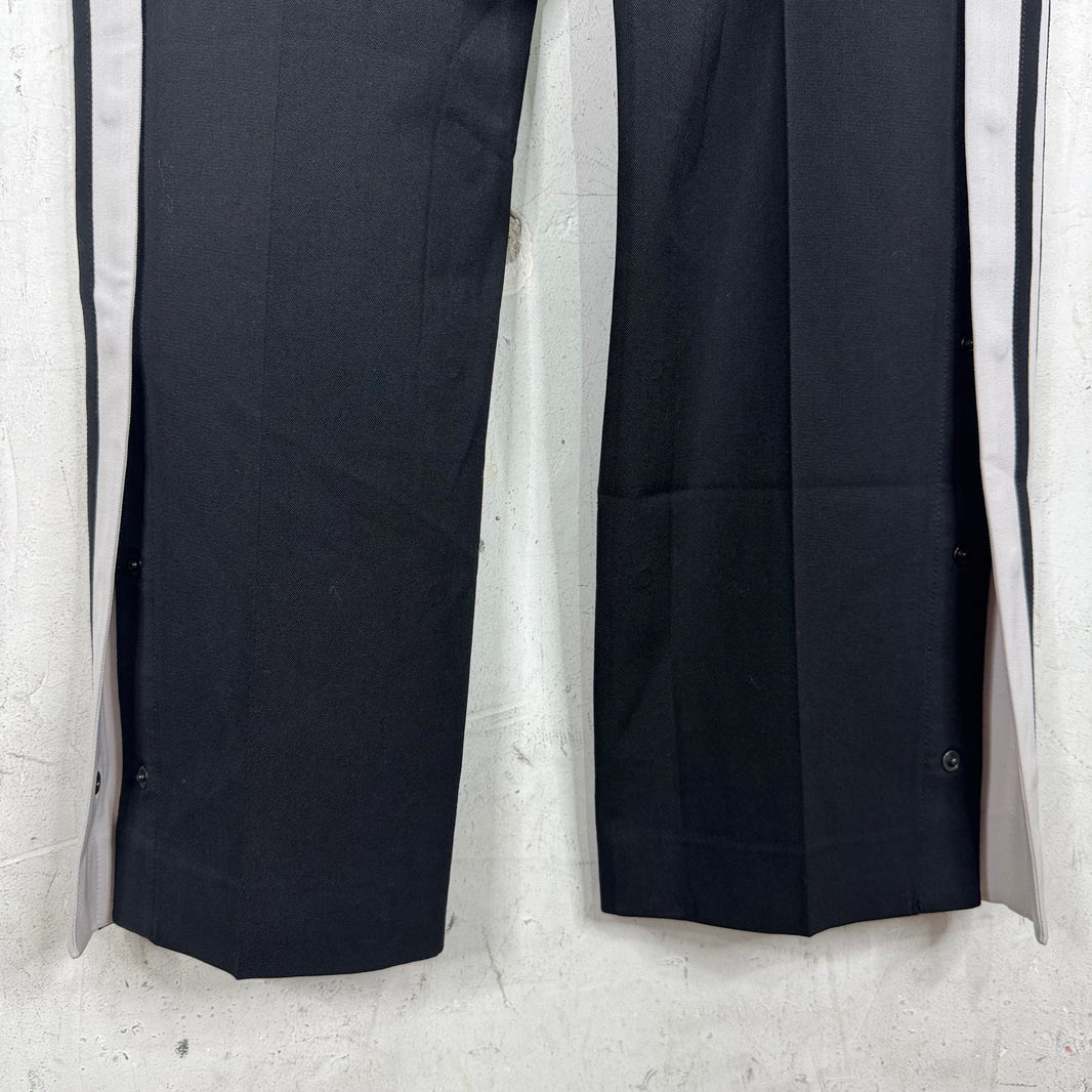 Balenciaga Snap Striped Loose Trousers