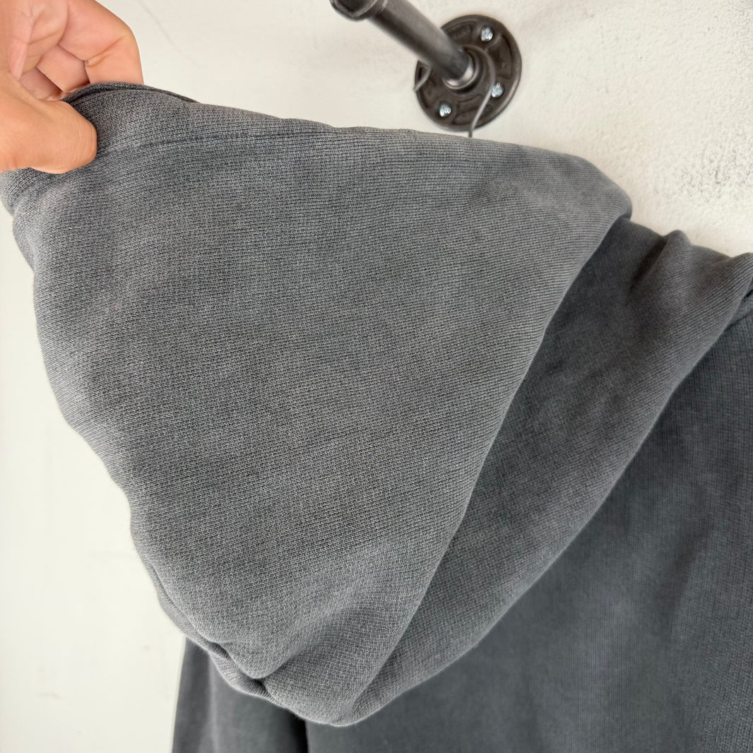 Acne Studios Plain Cropped Charcoal Gray Hoodie