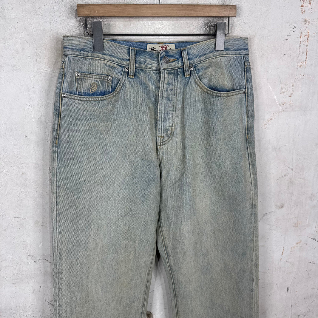 Stussy Waxed New Classic Lightwash Jeans