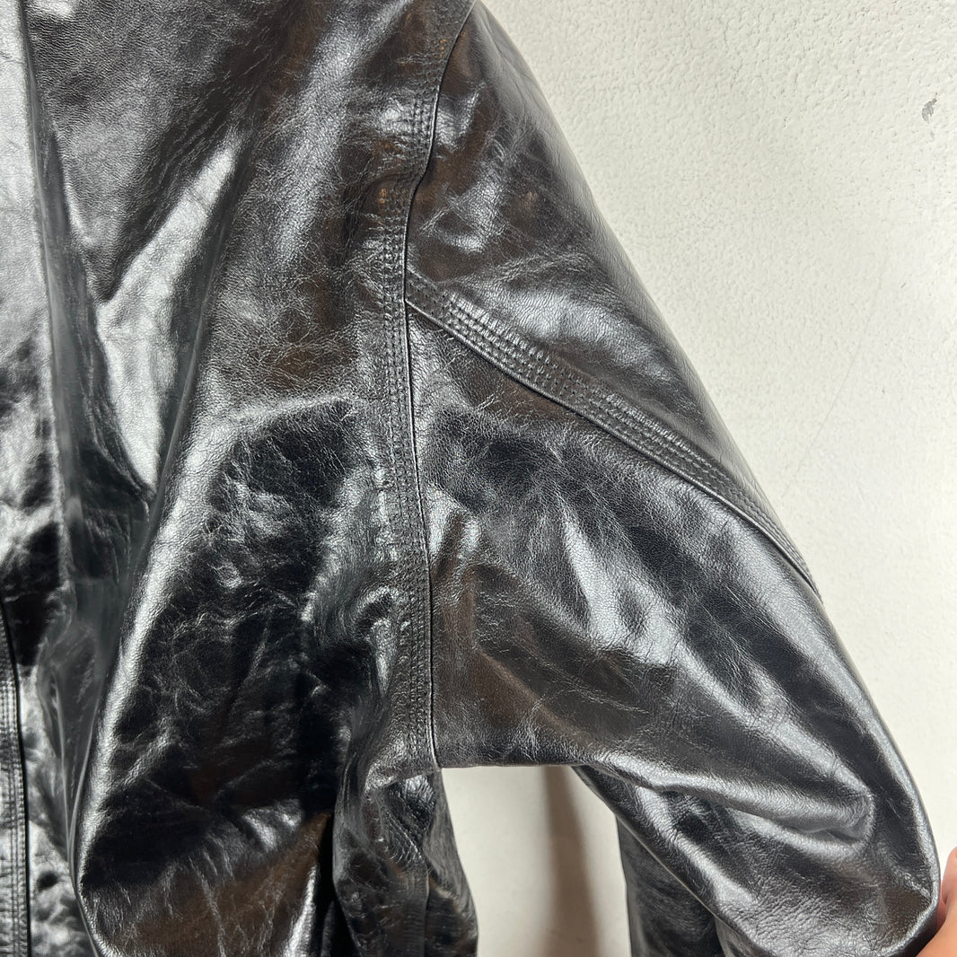 Stussy Black Garage Leather Jacket