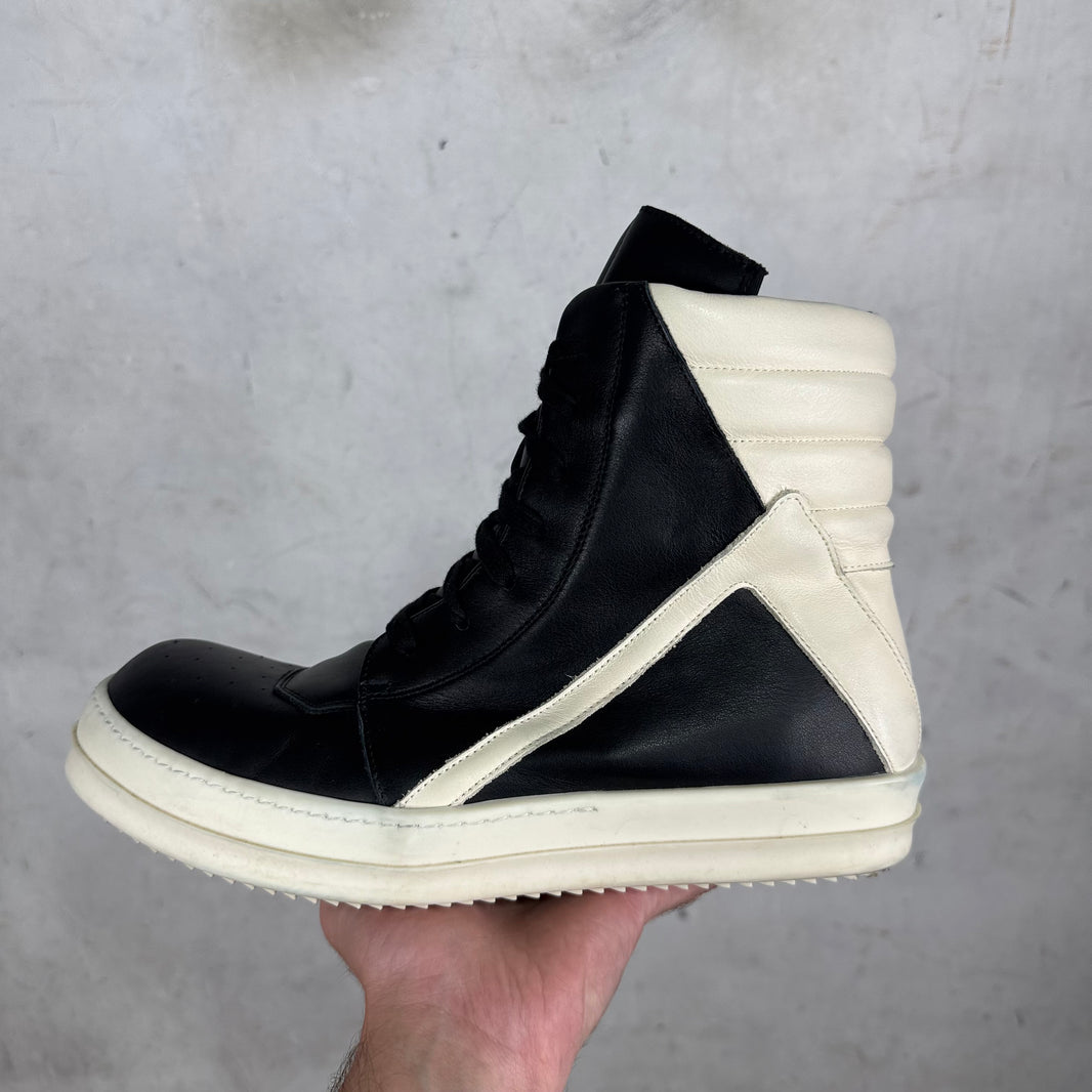 Rick Owens Black Cut Tongue Geobaskets