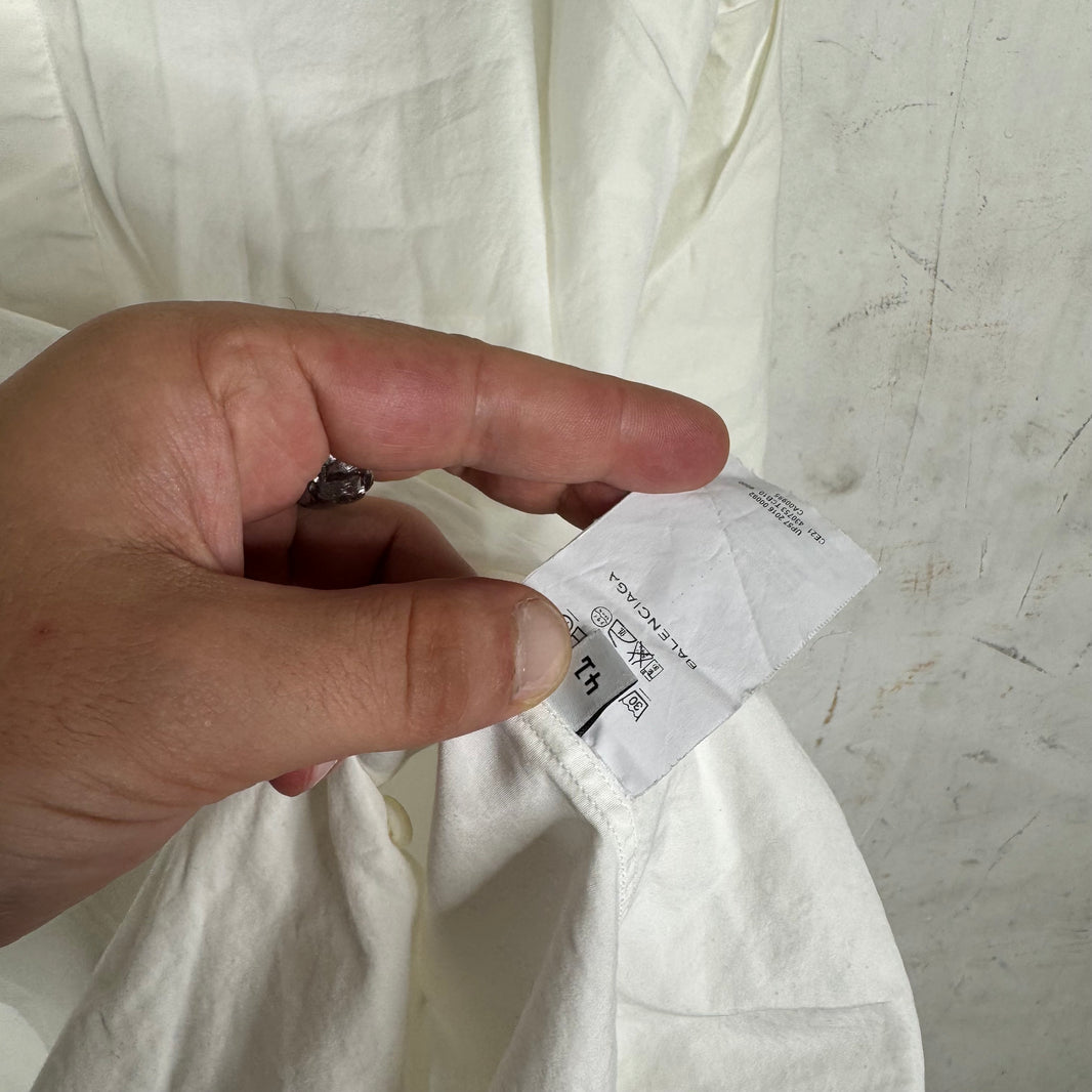 Balenciaga Collarless Bleached L/S Shirt