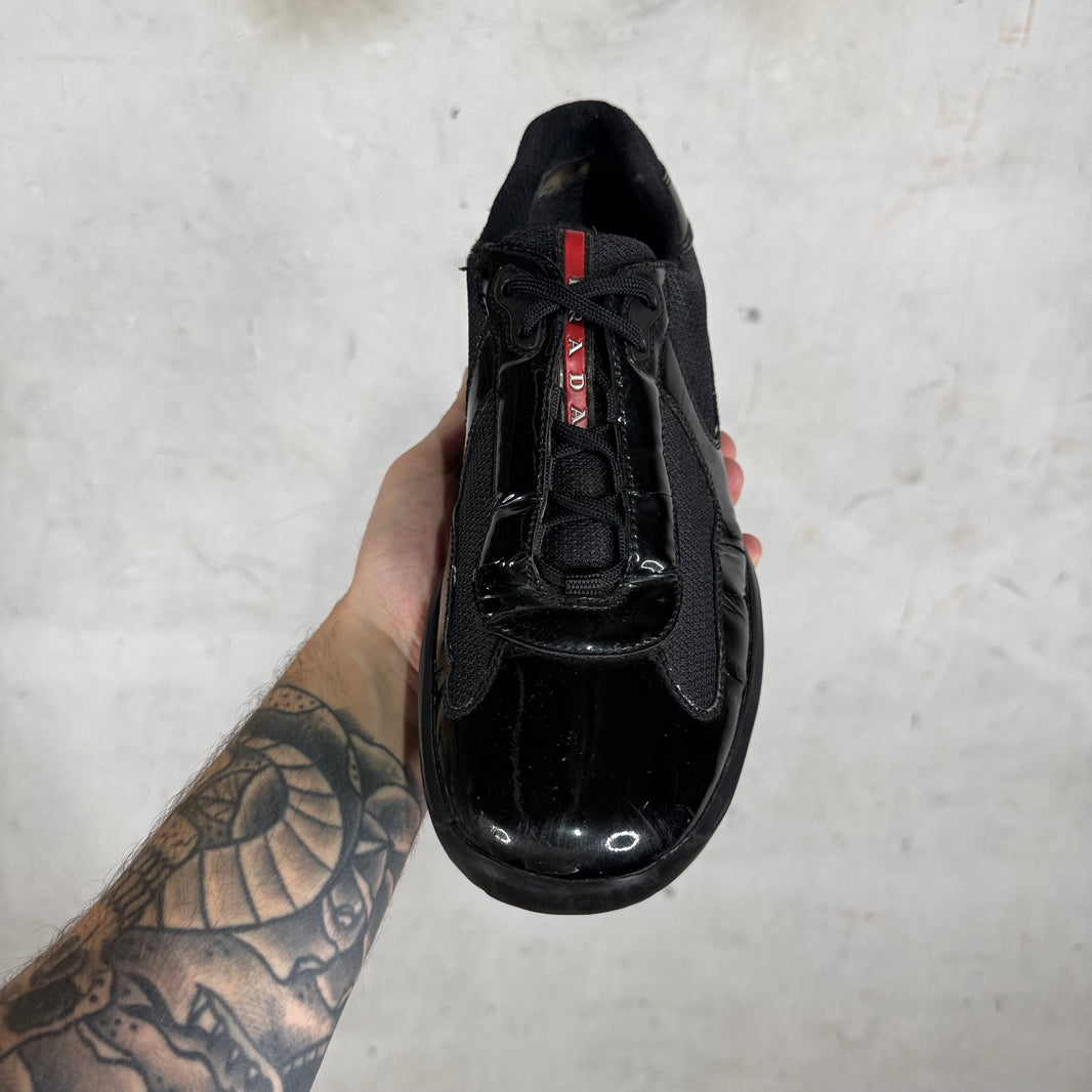 Prada Black Patent America Cups