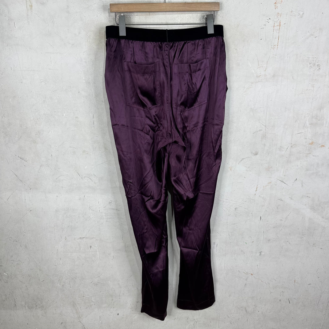 Tom Ford Purple Silk Lounge Pants