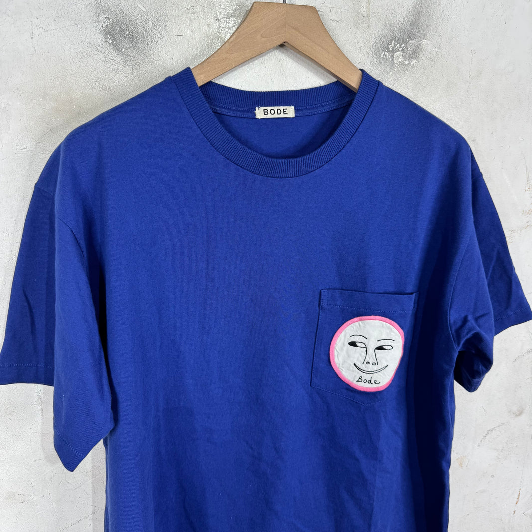 Bode Moon Face Pocket T-Shirt