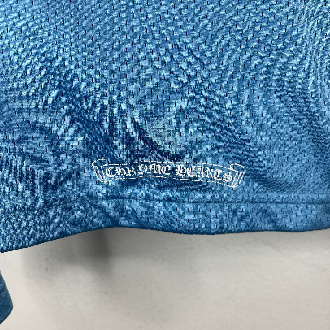 Chrome Hearts Blue Sports Warm-Up Jersey