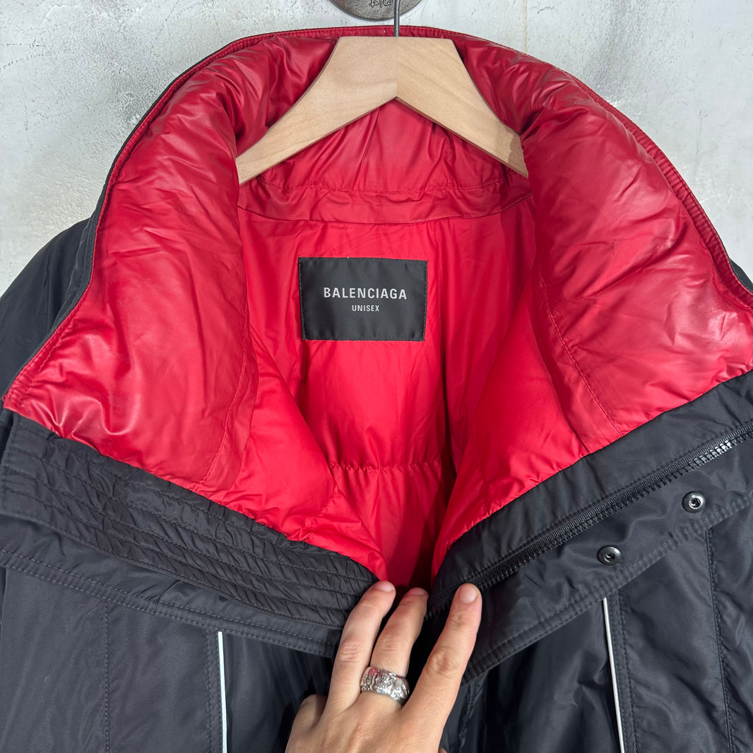 Balenciaga Black/Red Puffer Jacket