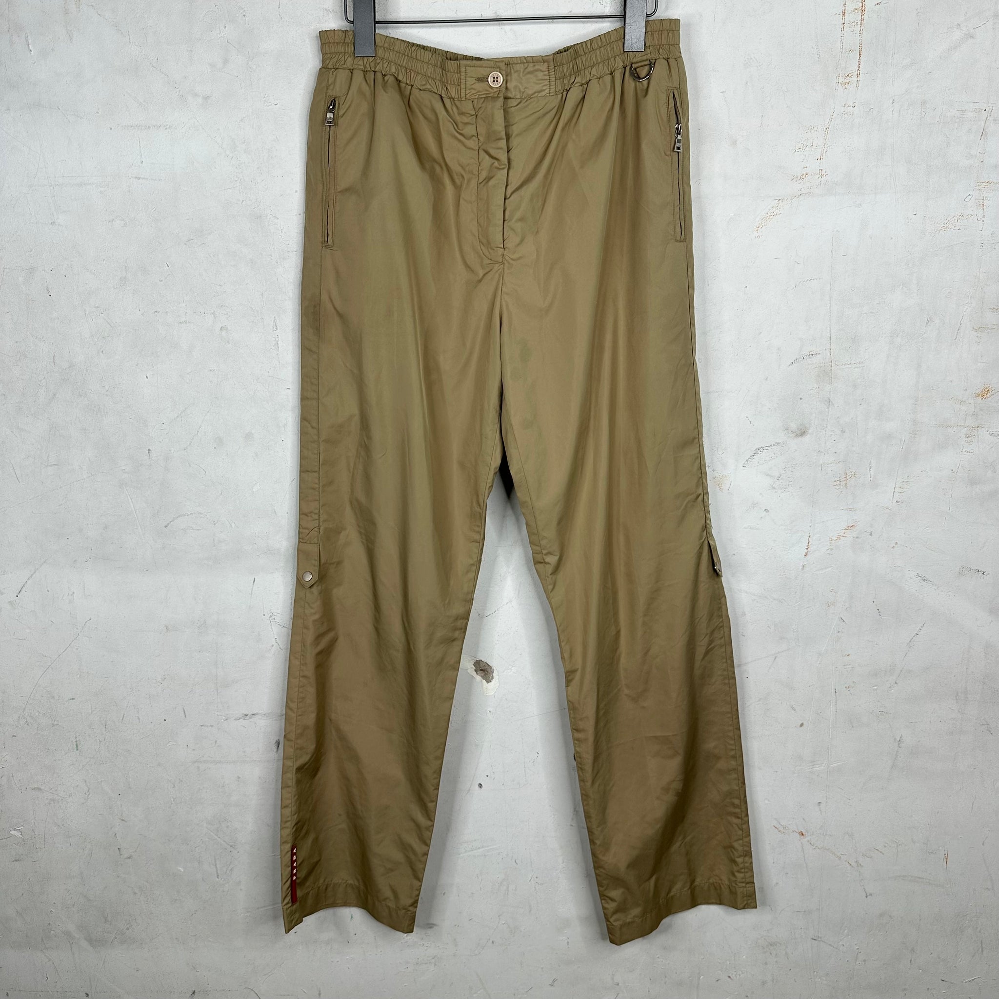 PRADA Vintage Tan Nylon Trousers