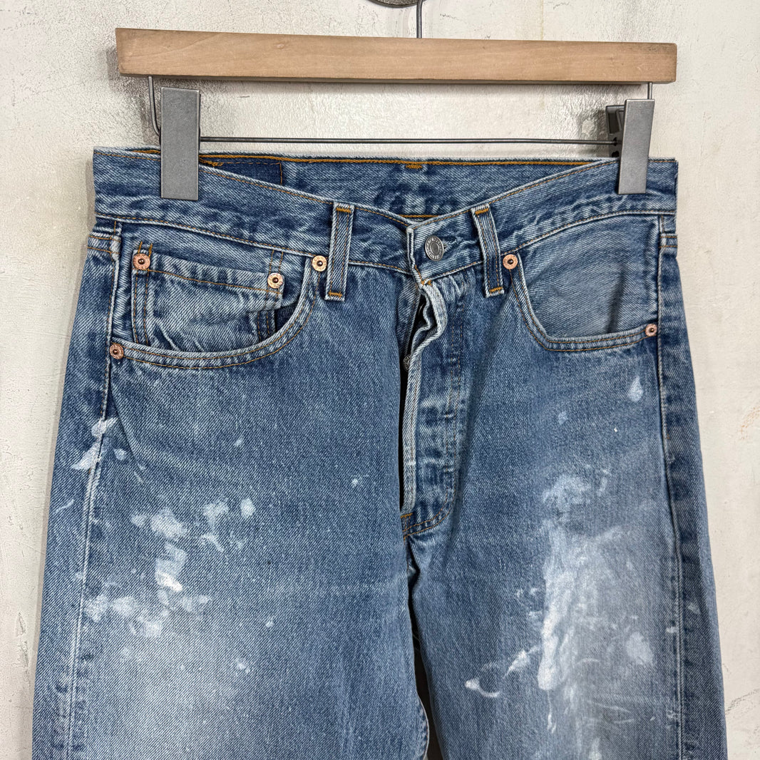 Vintage White Painted 501 Jeans