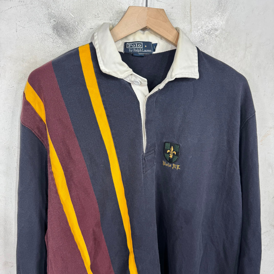 Ralph Lauren Striped Fleur Crest Rugby