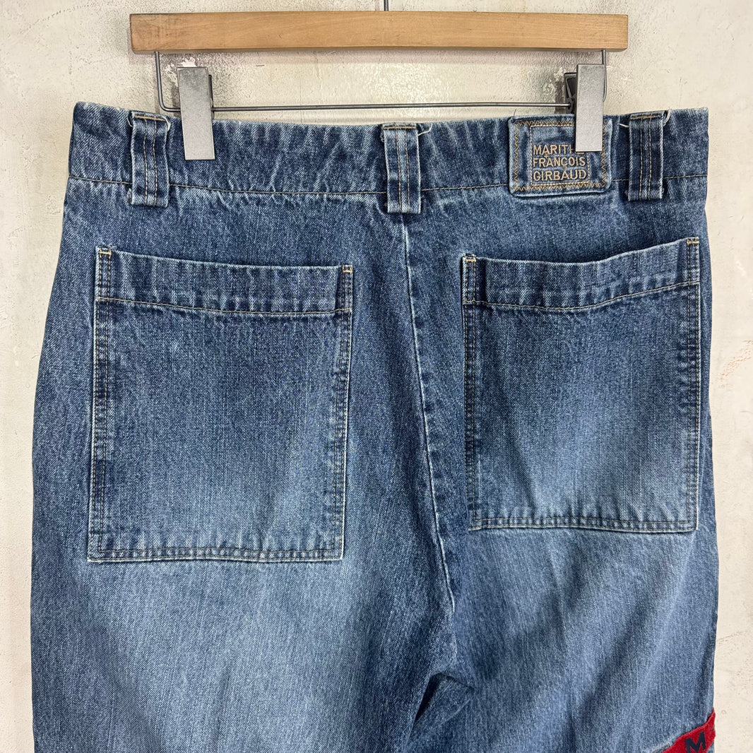 Girbaud Vintage Red Strap Cargo Jeans