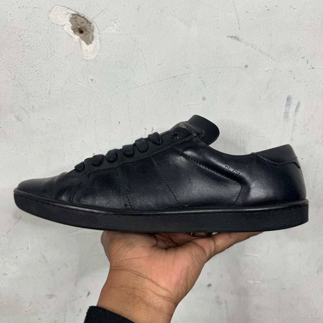 Saint Laurent Black Leather SL01 Sneakers