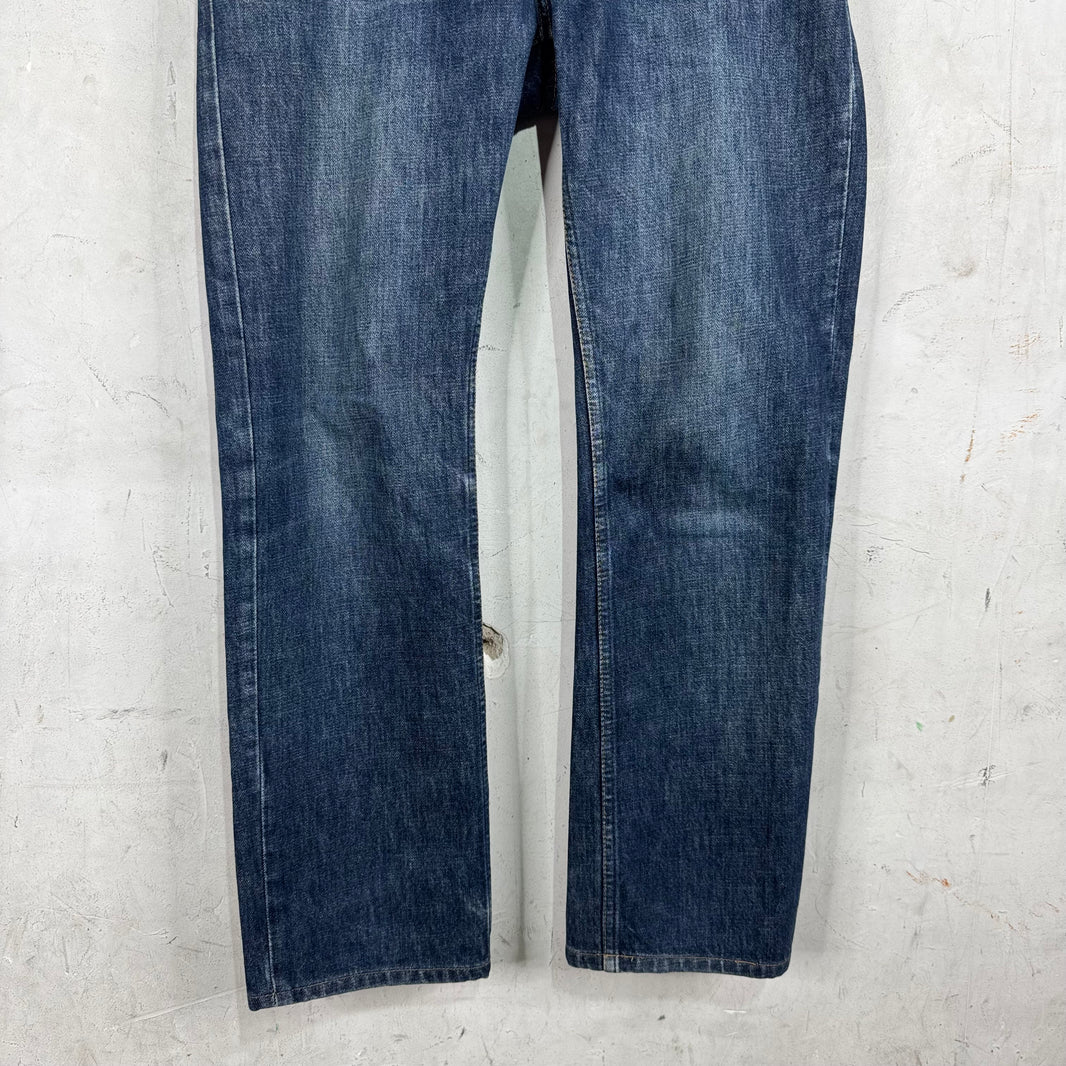 Helmut Lang 98' Medium Wash Straight Slim Jeans