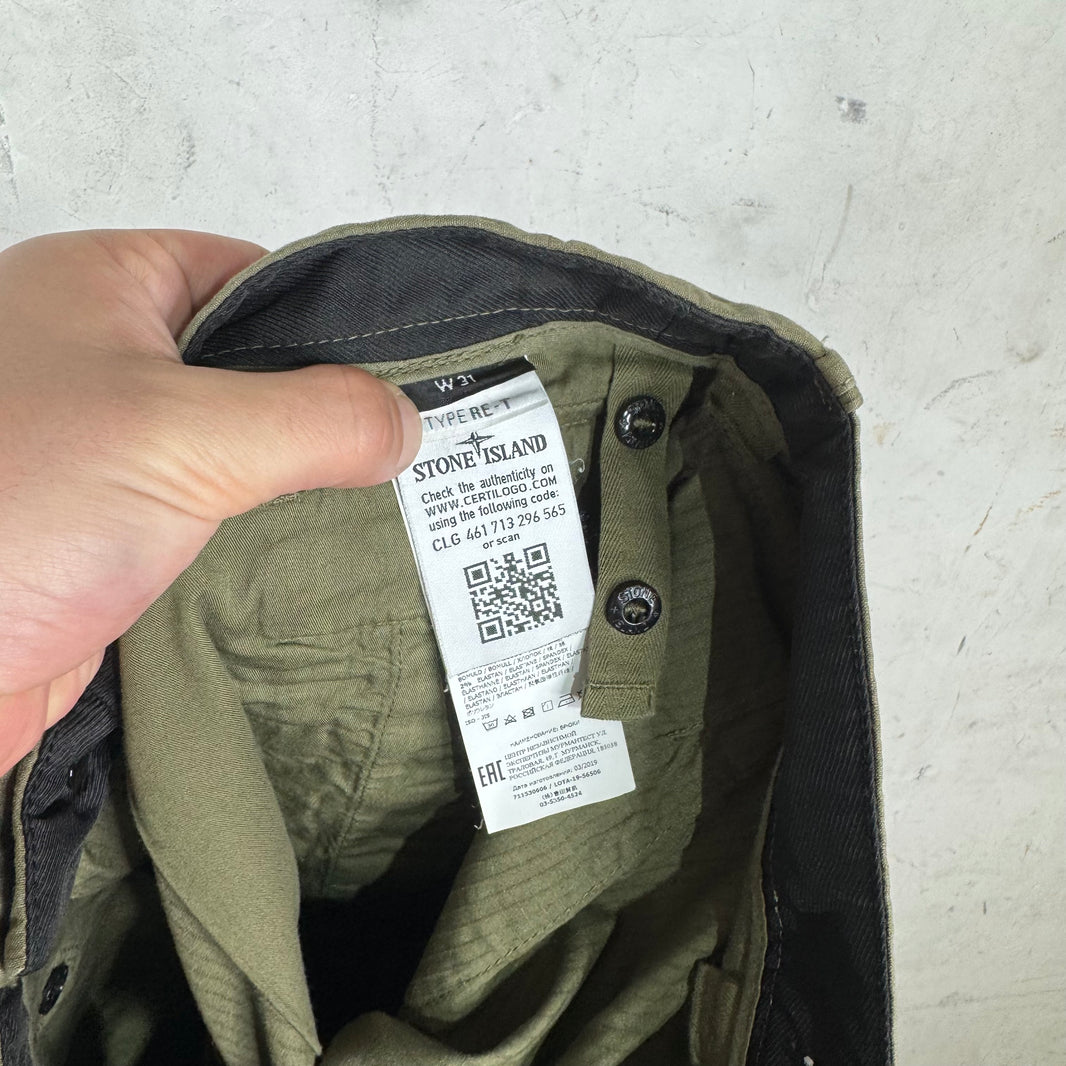 Stone Island Ripstop Olive Cargos