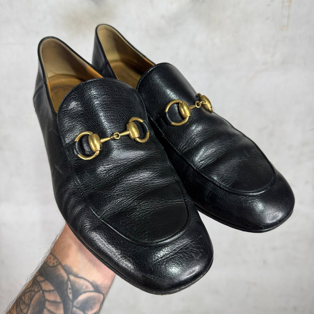 Gucci Heeled Horsebit Loafer