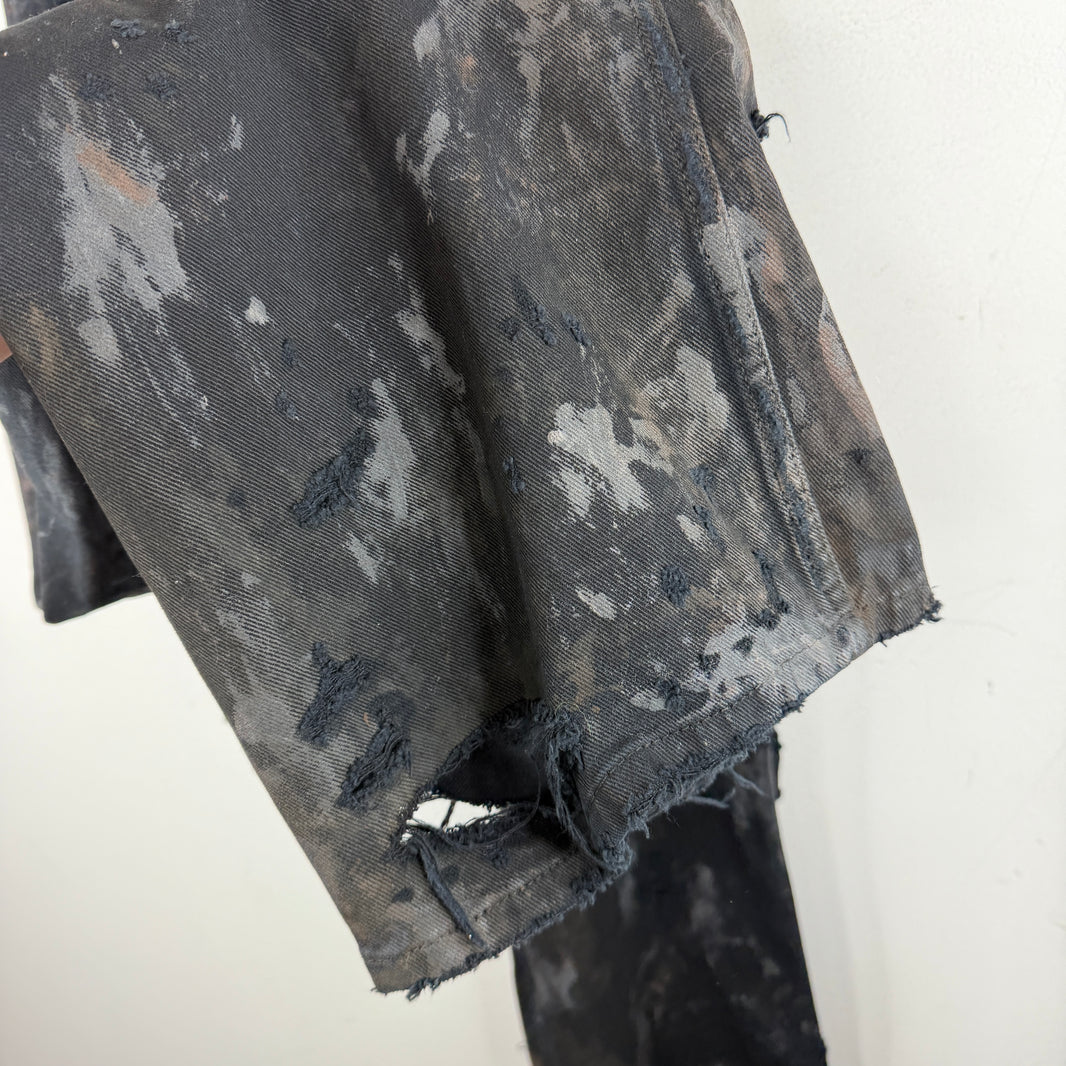 Balenciaga Mud Show Ripped Jeans