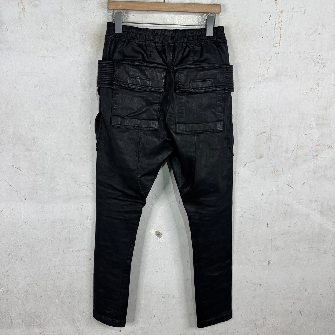 DRKSHDW Waxed Creatch Cargos