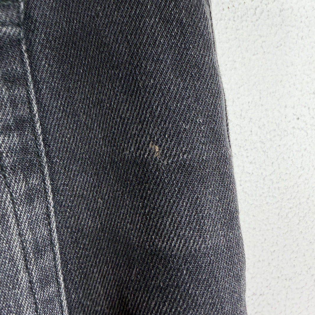 Saint Laurent Black D02 Knee Cut Denim Jeans