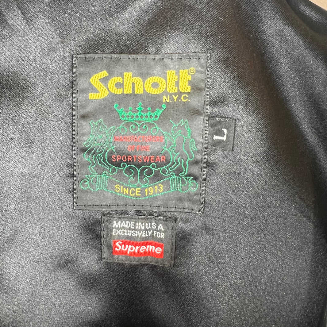 Supreme Schott Leather Fireman Jacket