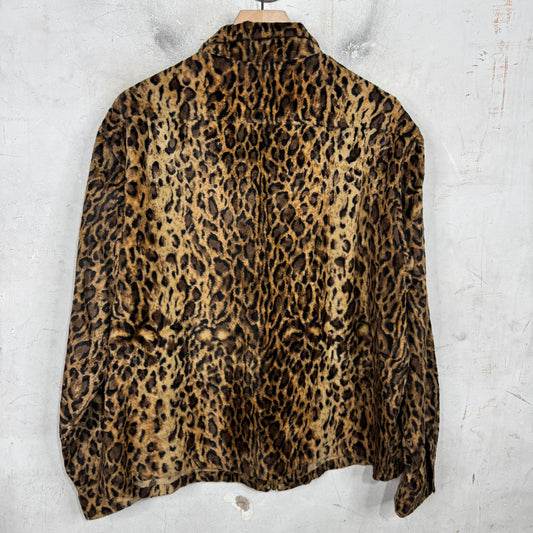 CPFM Leopard Smiley Zip Up Fleece