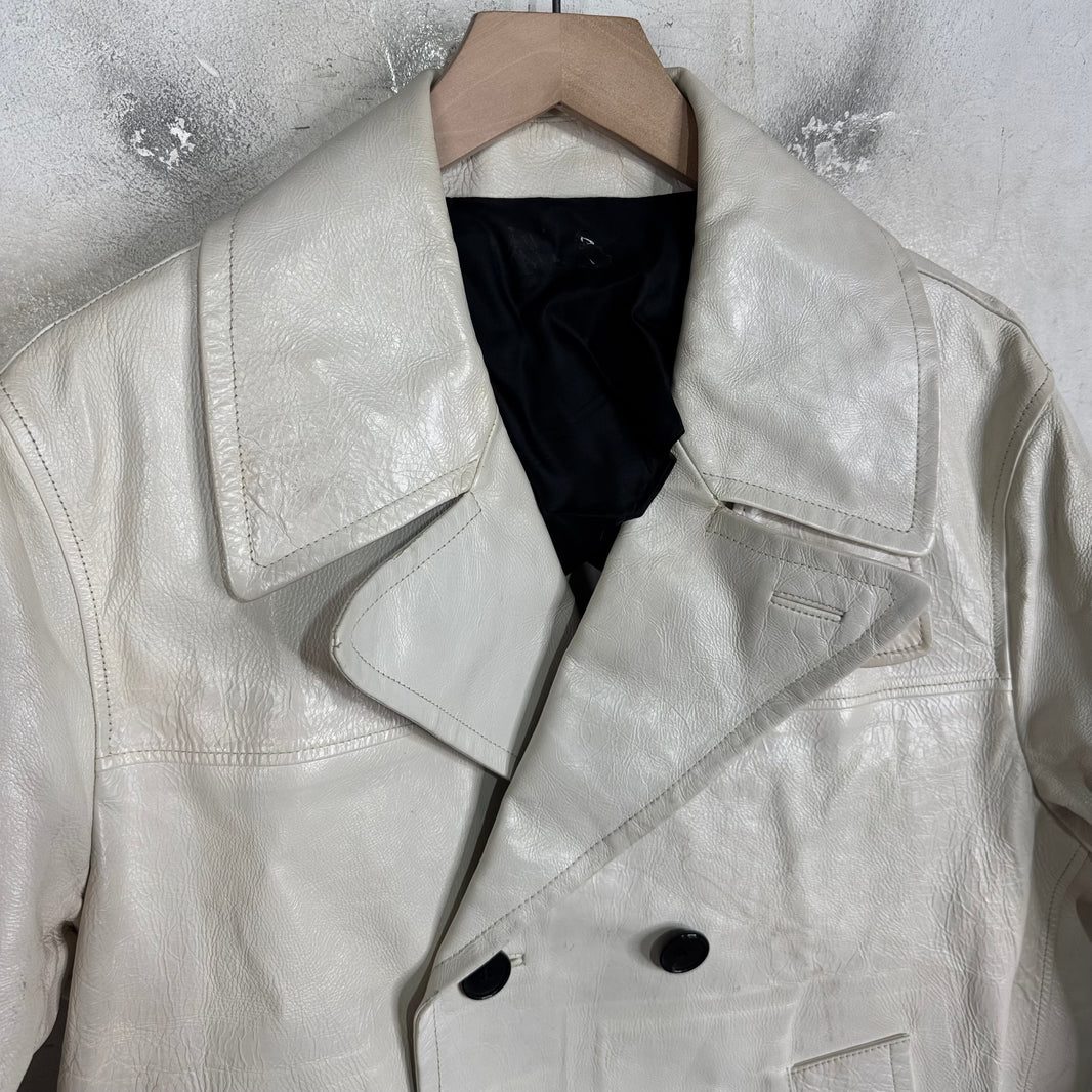 Calvin Klein 205W39NYC Sample Runway Leather Coat